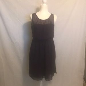 Purple sleeveless formal dress